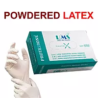 PROTEZIONE Powdered Medical Latex Examination Gloves