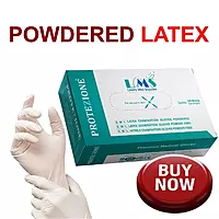 PROTEZIONE Powdered Medical Latex Examination Gloves