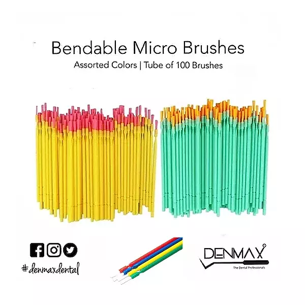 DENMAX Micro Brush Bendable - 100pcs