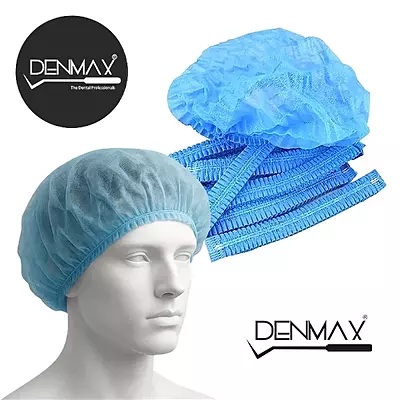 DENMAX Bouffant Cap Blue