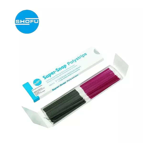 SHOFU Super Snap Polystrips Black and Violet
