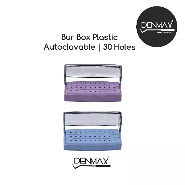 DENMAX Bur Holder, Plastic Autoclavable, 30 Holes (BRH006)
