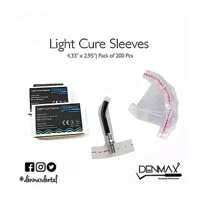 DENMAX Light Cure Sleeves, 200pcs per Box