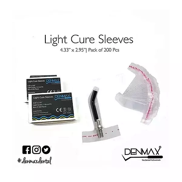 DENMAX Light Cure Sleeves, 200pcs per Box