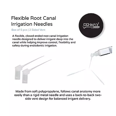 DENMAX Irrigation Needle, Plastic, Pack of 5