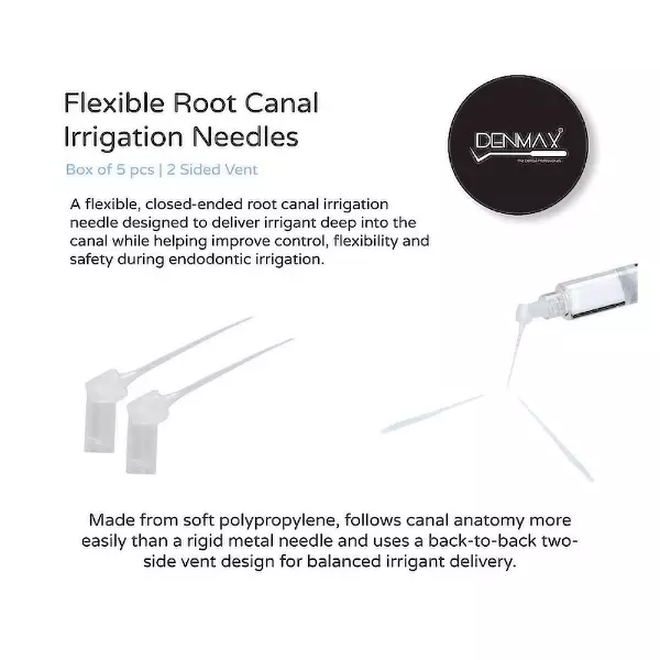 DENMAX Irrigation Needle, Plastic, Pack of 5