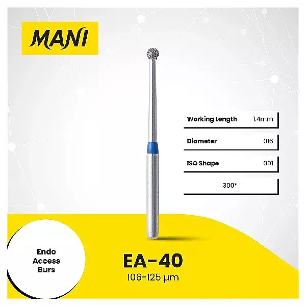 MANI Rotary Diamond Burs - Standard - EA40