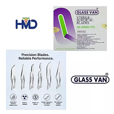 GLASSVAN Surgical Blade 15 (100)