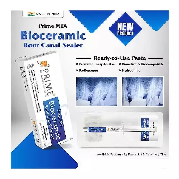 PRIME MTA Bioceramic Root Canal Sealer, 3gm